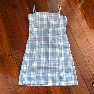 Blue and White Dress